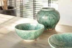 Cresta, Assiette De Service, Ceramique, Turquoise, Ovale