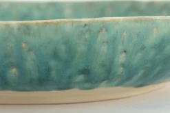 Cresta, Bol De Service, Ceramique, Turquoise, Rond, 37Cm