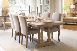 Dalya, Chaise, Bouleau, Lin Blanc Casse