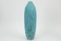 Dego, Vase, Verre, Turquoise, L