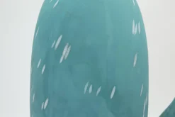 Dego, Vase, Verre, Turquoise, L
