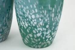 Dego, Vase, Verre, Turquoise, L