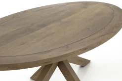 Forino, Table A Manger, Chene Patine, 210 Cm, Modele 2