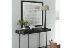 Gordes, Lampe A Poser, Noir, Aluminium, H 78 Cm