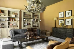 Gordes, Lampe A Poser, Noir, Aluminium, H 78 Cm