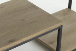 Hattie, Table Console, Chene Patine Et Fer