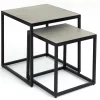 Hayes, Table D'Appoint, Carree, Ensemble De 2