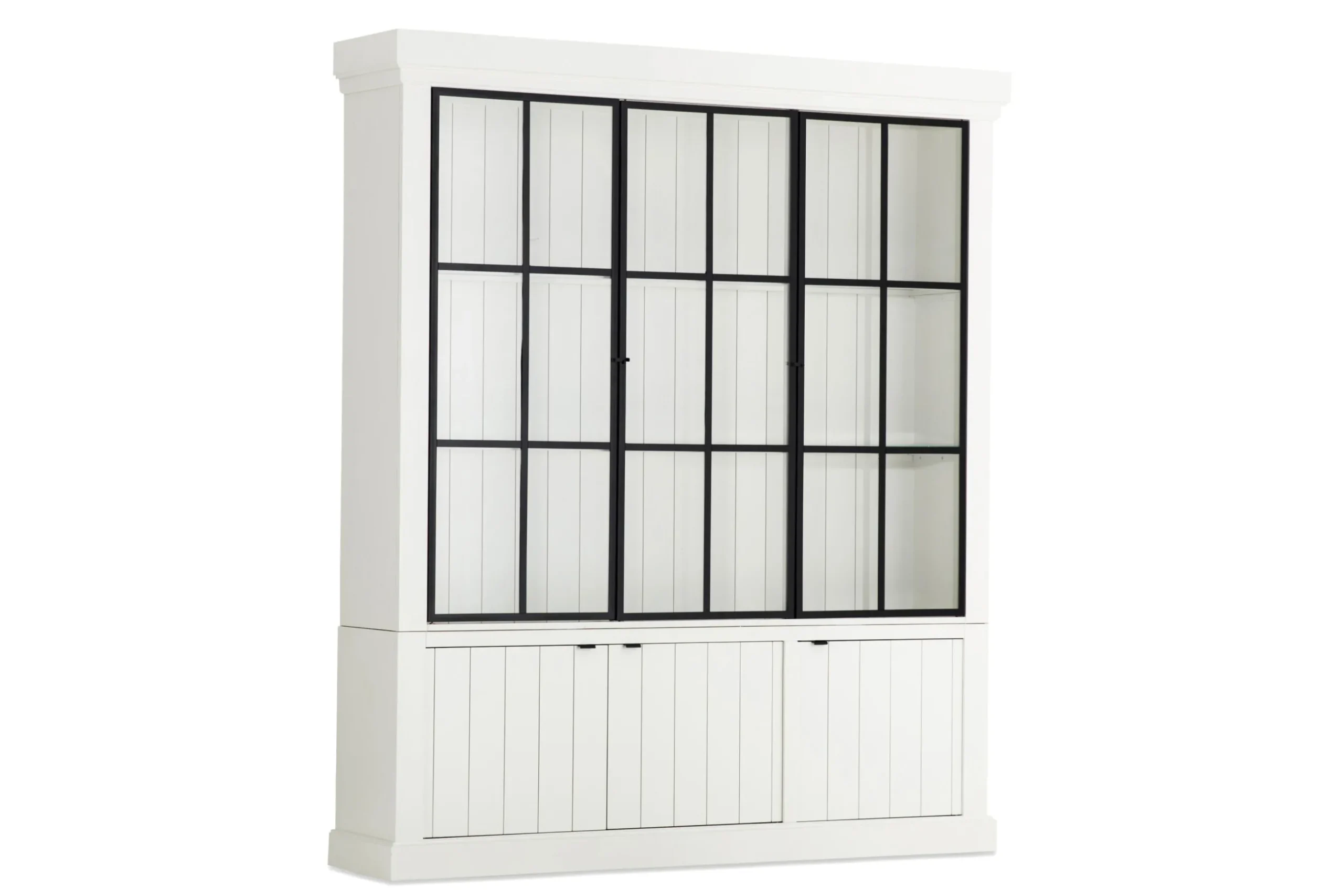 Iron Jason, Armoire, Blanc, 3 Portes En Fer