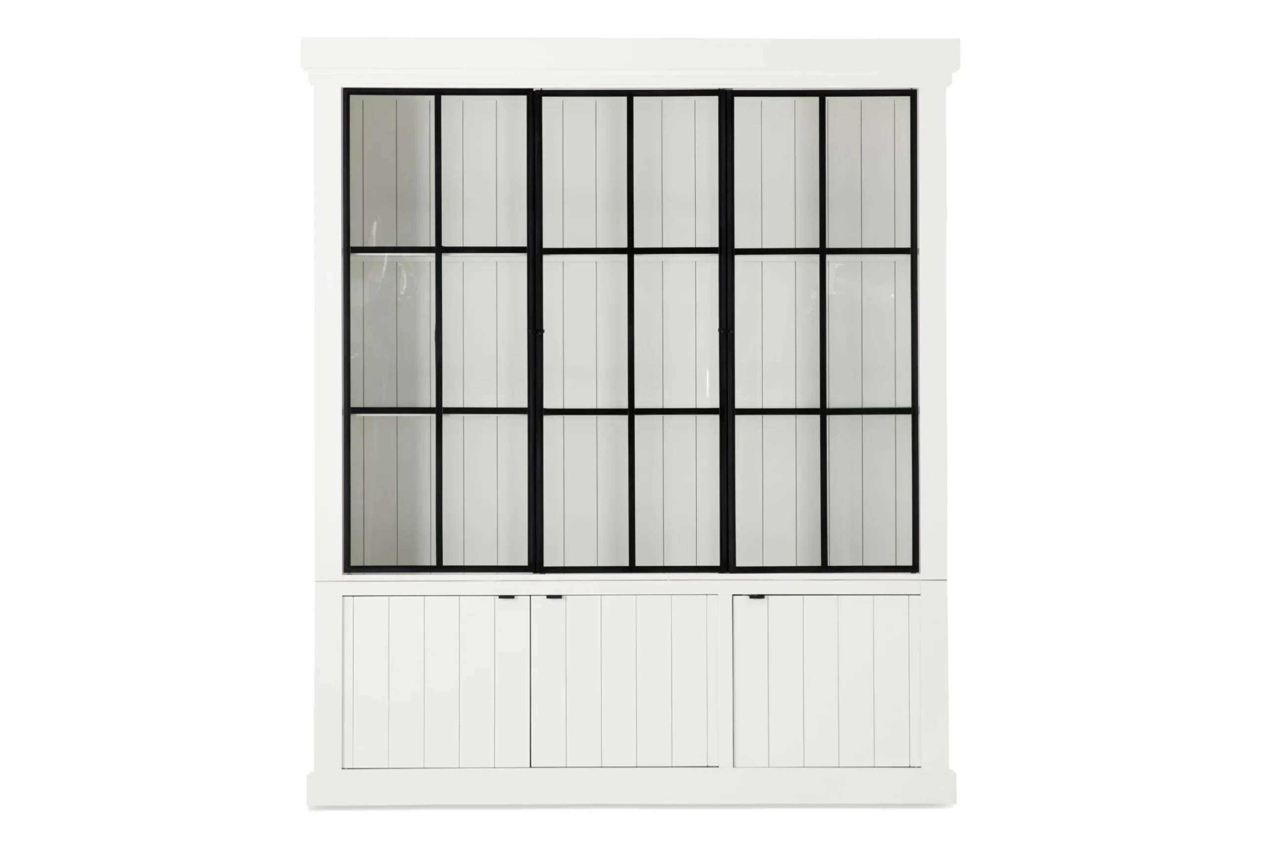 Iron Jason, Armoire, Blanc, 3 Portes En Fer