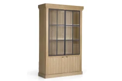 Iron Jason, Armoire, Chene Patine, 2 Portes En Fer