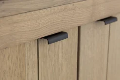 Iron Jason, Armoire, Chene Patine, 2 Portes En Fer