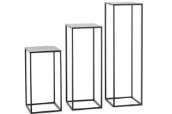 Isaac, Support, Metal, Noir, H 55 Cm