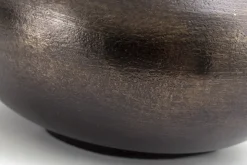 Jeddo, Vase, Metal, Noir, S