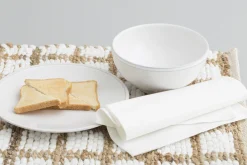 Jille, Assiette A Salade, Ceramique, Blanc