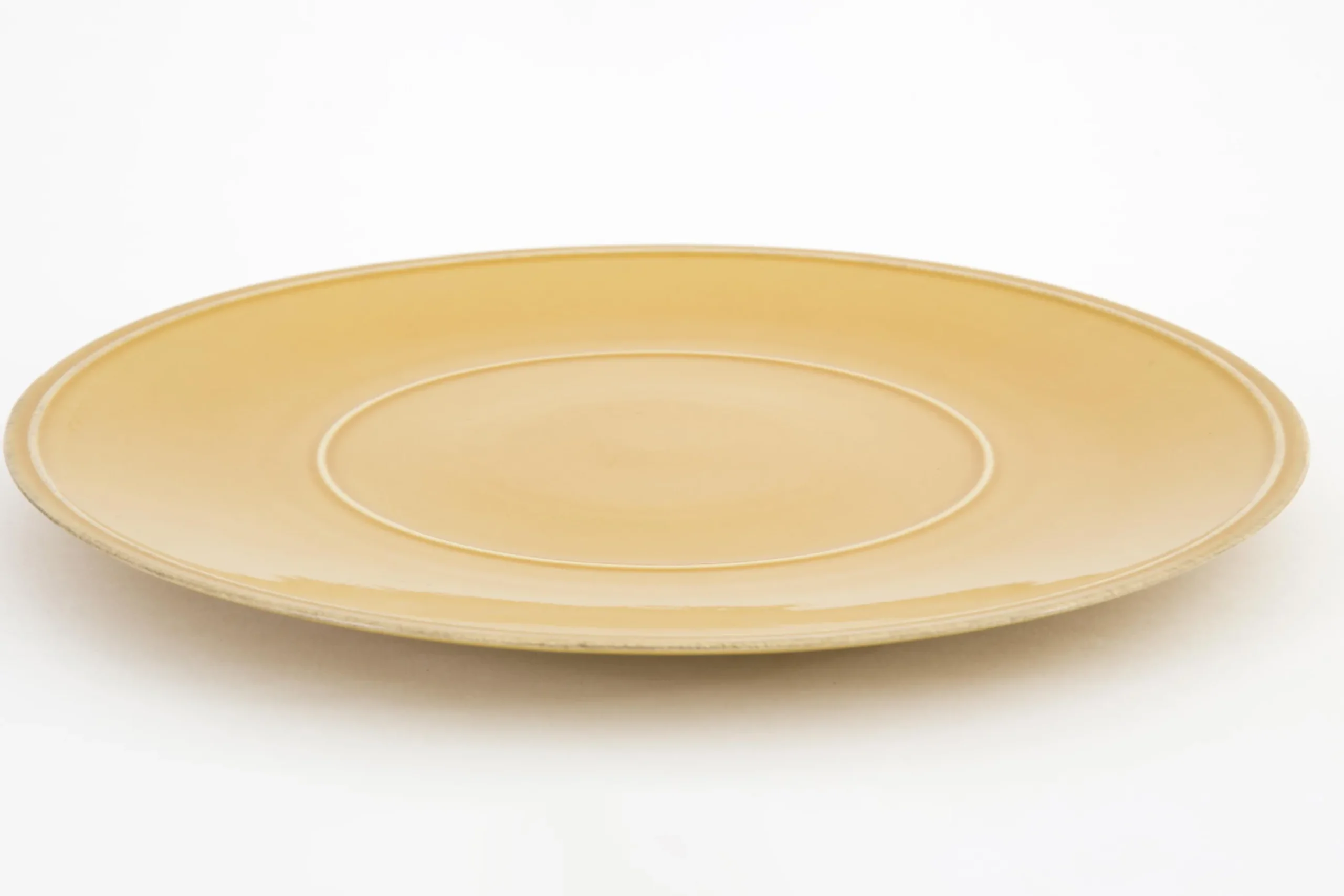 Jille, Assiette, Ceramique, Ocre, 34Cm