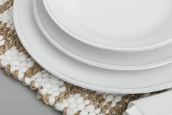 Jille, Assiette, Ceramique, Blanc, 34Cm