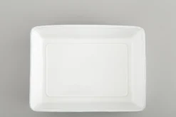 Jille, Plat A Four, Ceramique, Blanc, 35Cm