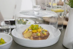 Jille, Plat A Gateau, Ceramique, Blanc, 30Cm