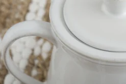 Jille, Theiere, Ceramique, Blanc, 1,5L