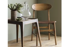 Joel, Chaise, Chene Et Assise Cuir