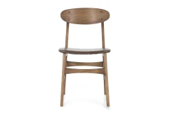 Joel, Chaise, Chene Et Assise Cuir