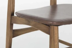 Joel, Chaise, Chene Et Assise Cuir