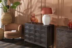 Kris, Lampe De Table, Argile