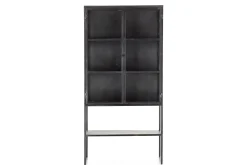 Laurance, Vitrine, Noir, Metal, 2 Portes