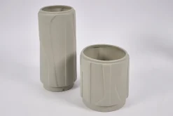 Laurena, Vase, Ceramique, Gris, L