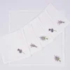 Lavande, Serviette, Broderie, Lot De 6