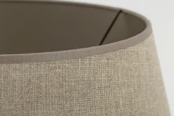 Lindro, Abat-Jour, Naturel Et Argent, Cylindre, 40 Cm