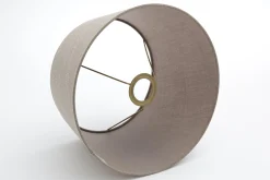 Lindro, Abat-Jour, Naturel Et Gris, Cylindre, 30 Cm