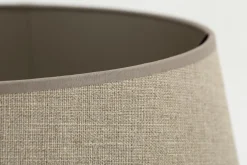 Lindro, Abat-Jour, Naturel Et Argent, Cylindre, 45 Cm