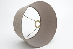 Lindro, Abat-Jour, Naturel Et Gris, Cylindre, 35 Cm