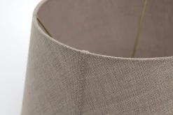 Lindro, Abat-Jour, Naturel Et Gris, Cylindre, 50 Cm