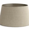 Lindro, Abat-Jour, Naturel Et Argent, Cylindre, 50 Cm