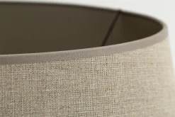 Lindro, Abat-Jour, Naturel Et Argent, Cylindre, 50 Cm