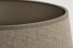 Lindro, Abat-Jour, Naturel Et Argent, Cylindre, 35 Cm