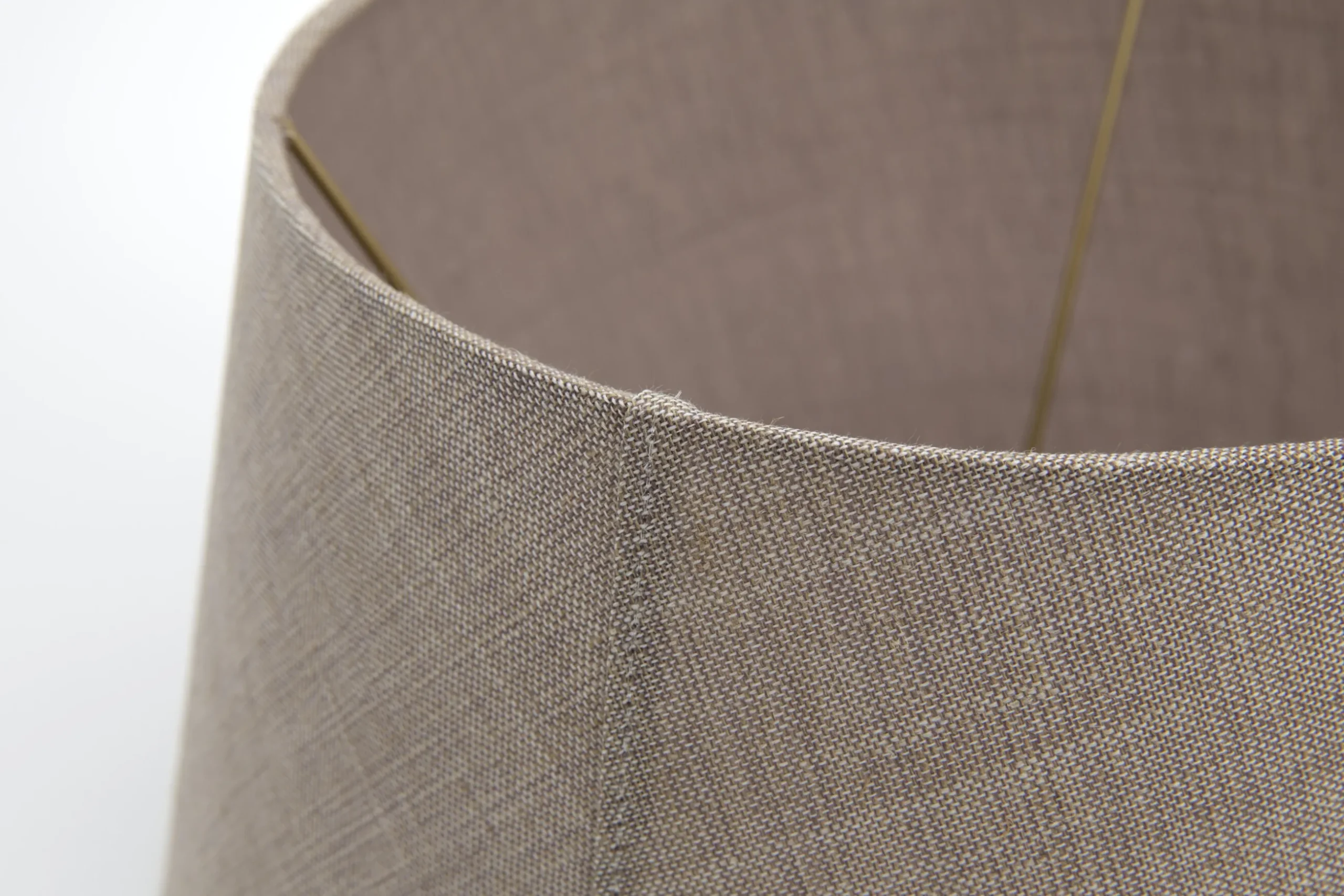 Lindro, Abat-Jour, Naturel Et Gris, Cylindre, 45 Cm