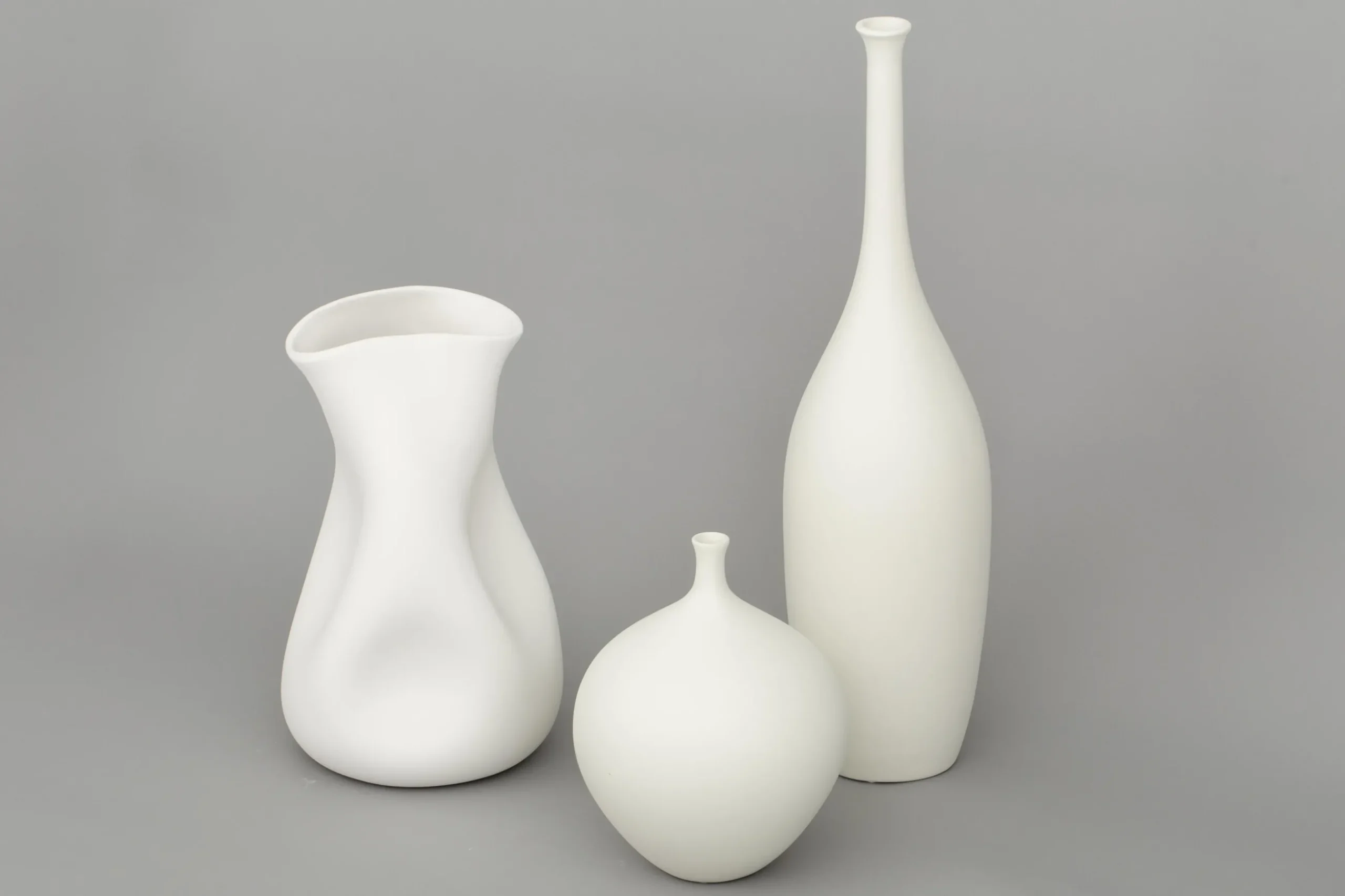 Lorena, Vase, Ceramique, Blanc, Modele 1