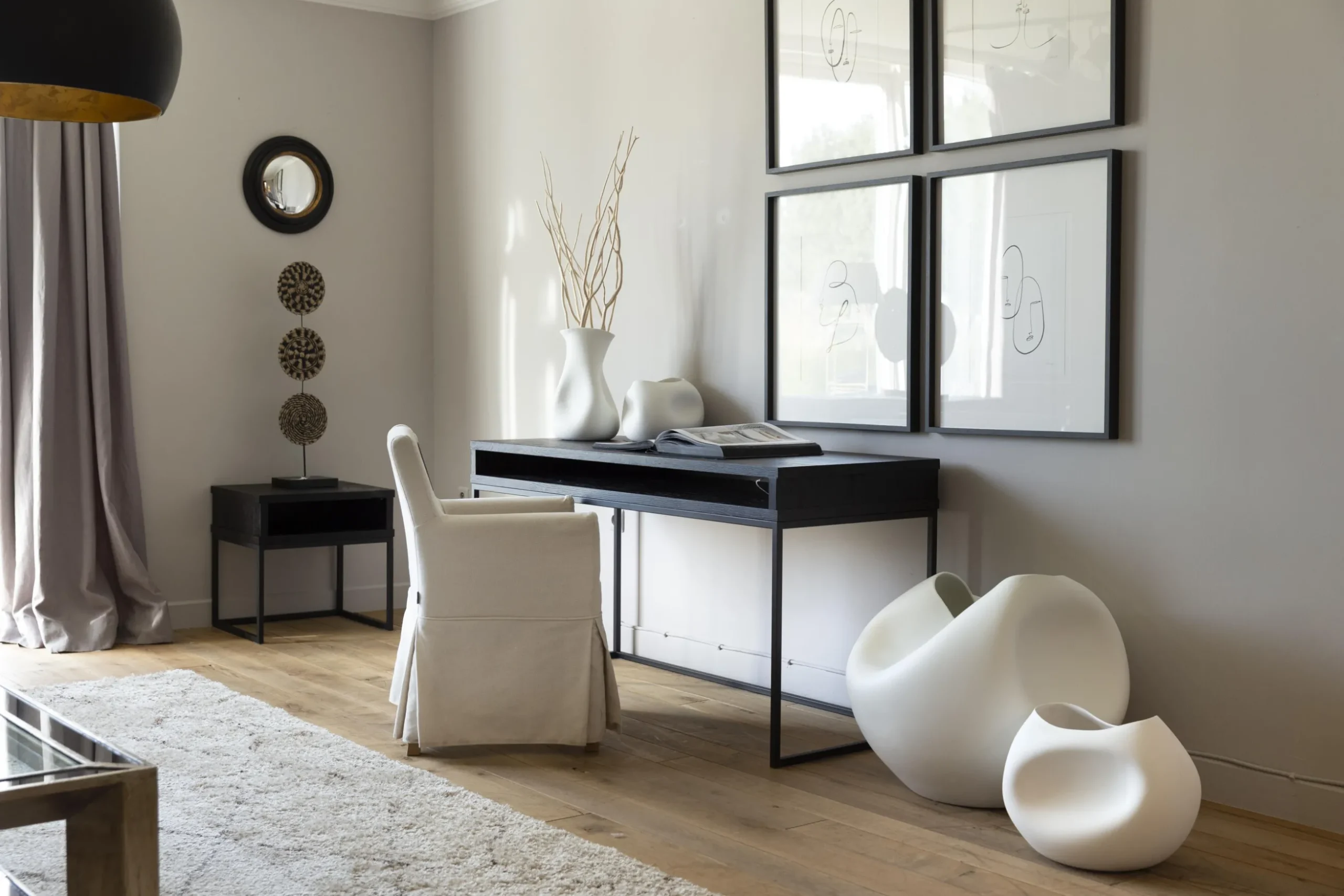 Lorena, Vase, Ceramique, Blanc, Modele 1