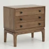Luca, Table De Chevet, 3 Tiroirs