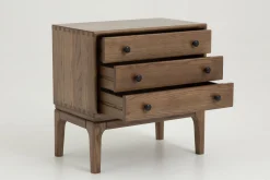 Luca, Table De Chevet, 3 Tiroirs