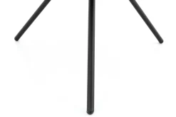 Madison, Table D'Appoint, Chene Et Metal, Ronde, 60 Cm, Marron Fonce