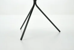 Madison, Table D'Appoint, Chene Et Metal, Ronde, 60 Cm, Marron Clair