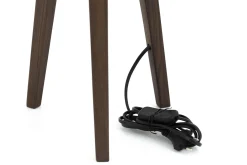 Maeve, Lampe De Table Avec Abat-Jour, Bois Et Raphia