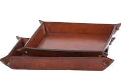 Manhattan, Plateau, Cuir Marron, S