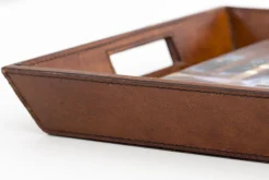 Manhattan, Plateau, Cuir Marron