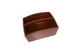 Manhattan, Porte Revues, Cuir Marron