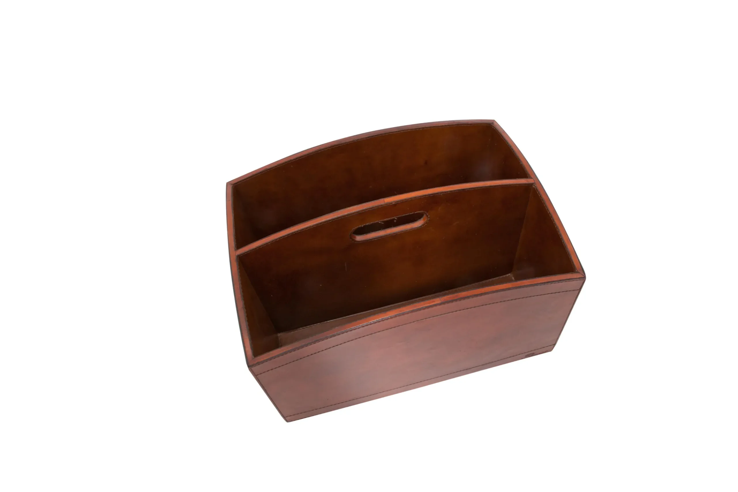 Manhattan, Porte Revues, Cuir Marron